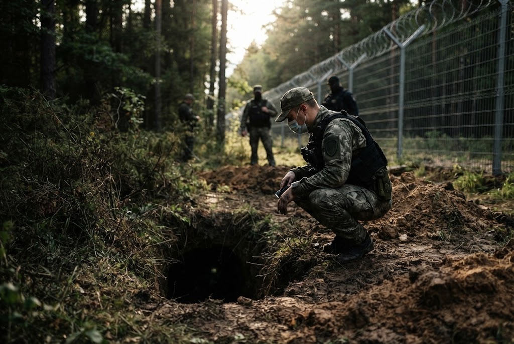 Lituania descoperă tuneluri subterane săpate din Belarus pentru traficul de migranți, pe fondul presiunii hibride asupra UE Lituania descoperă tuneluri subterane săpate din Belarus pentru traficul de migranți, pe fondul presiunii hibride asupra UE