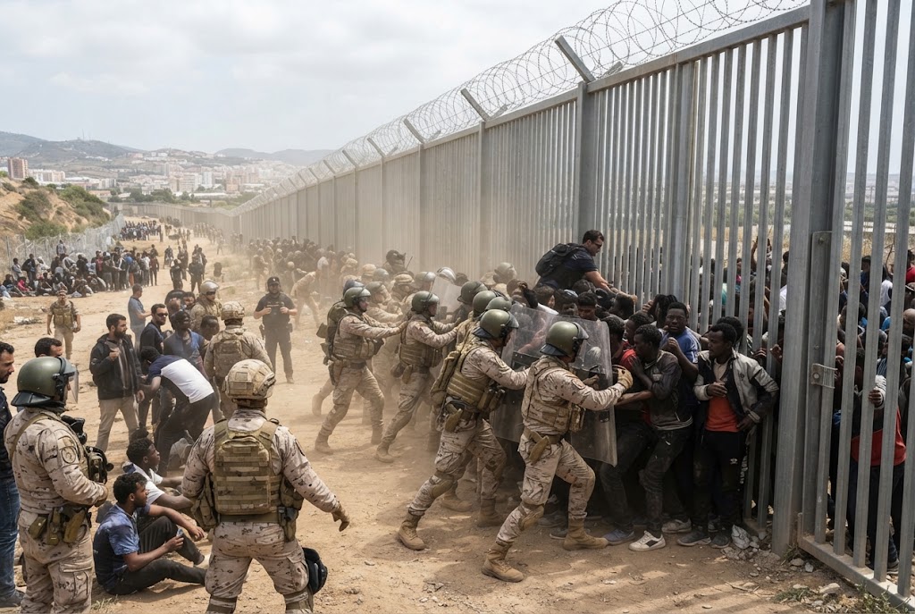 Spania trimite armata în Ceuta după confruntări și un aflux de aproape 2.000 de migranți ilegali