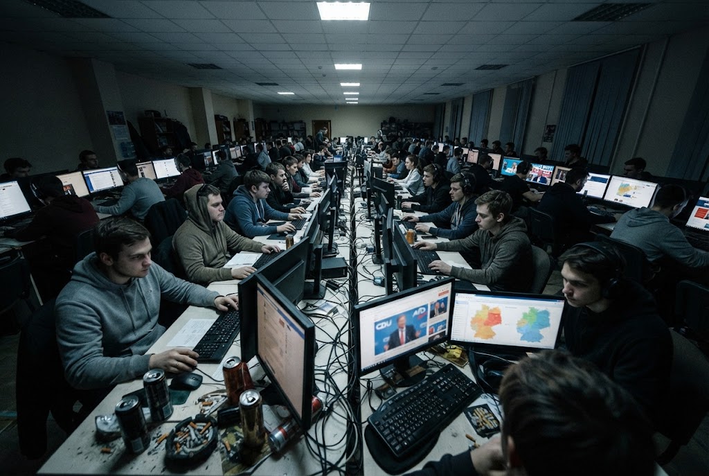 Rețeaua rusească de boți Matrioșka răspândește dezinformări despre politicienii germani pentru a influența alegerile regionale