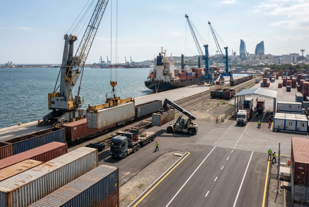 Uzbekistanul și Azerbaidjanul accelerează coridorul de transport spre Europa prin Marea Caspică Uzbekistanul și Azerbaidjanul accelerează coridorul de transport spre Europa prin Marea Caspică