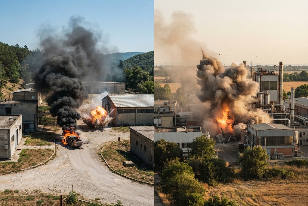 Două explozii la obiective de muniții din Bulgaria și Italia au declanșat verificări Două explozii la obiective de muniții din Bulgaria și Italia au declanșat verificări