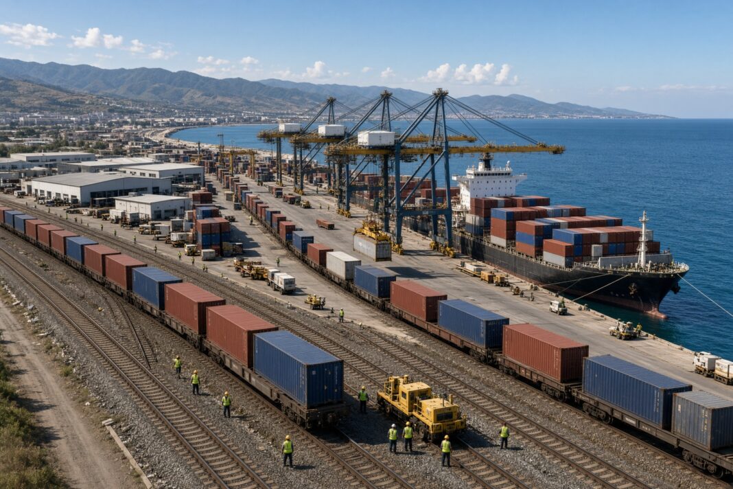 Georgia și Uzbekistanul extind cooperarea pe ruta transcaspică pentru a diversifica legăturile comerciale Georgia și Uzbekistanul extind cooperarea pe ruta transcaspică pentru a diversifica legăturile comerciale