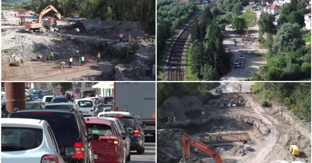 Centura Bușteni-Azuga, în construcție, va fluidiza traficul pe Valea Prahovei Centura Bușteni-Azuga, în construcție, va fluidiza traficul pe Valea Prahovei