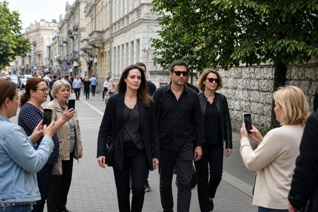 Angelina Jolie a fost văzută la Ternopil în timpul unei noi vizite în Ucraina Angelina Jolie a fost văzută la Ternopil în timpul unei noi vizite în Ucraina