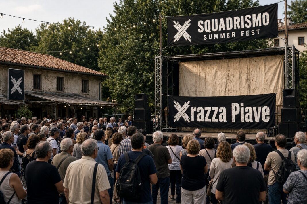 Futuro Nazionale a patronat la Vedelago un festival cu simboluri fasciste Futuro Nazionale a patronat la Vedelago un festival cu simboluri fasciste