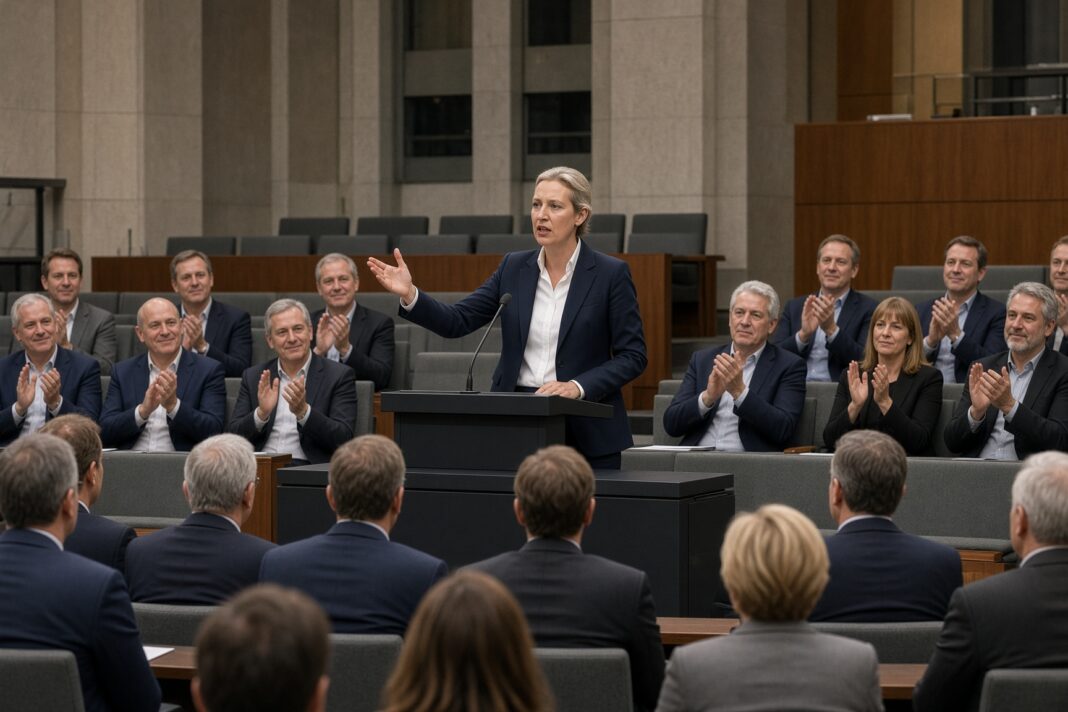 Alice Weidel anunță reluarea relațiilor bune cu Rusia și repornirea centralelor nucleare Alice Weidel anunță reluarea relațiilor bune cu Rusia și repornirea centralelor nucleare