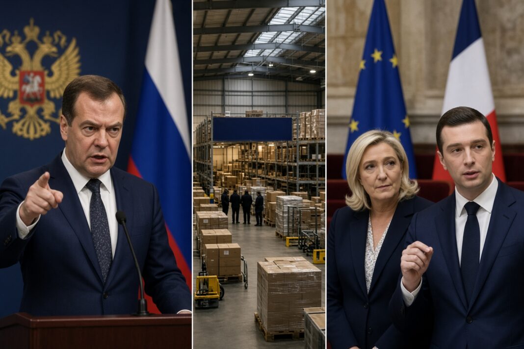 Medvedev acuză partidul lui Le Pen de „rusofobie” după criticile privind activele franceze Medvedev acuză partidul lui Le Pen de „rusofobie” după criticile privind activele franceze