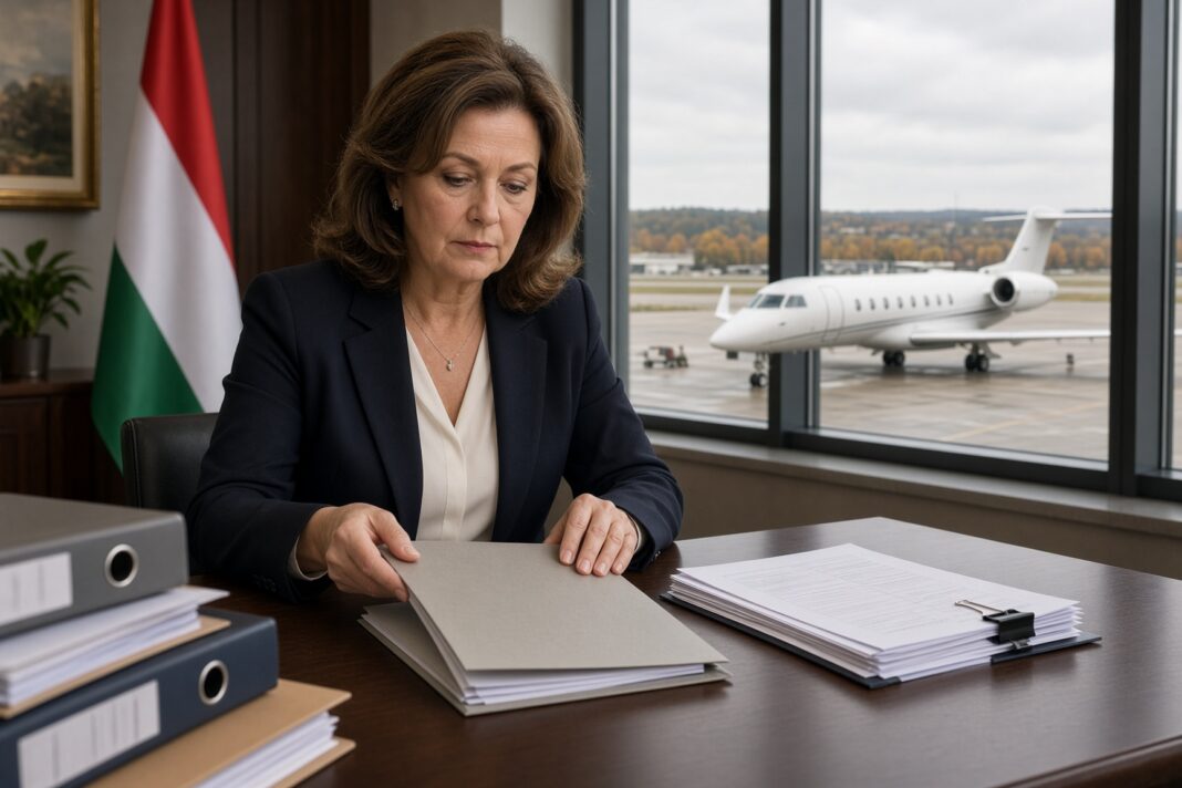 Anita Orbán reclamă penal zborurile private folosite de Péter Szijjártó Anita Orbán reclamă penal zborurile private folosite de Péter Szijjártó