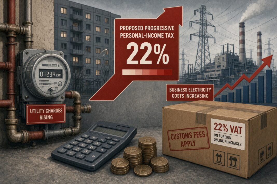 Inițiativele fiscale din Rusia vizează majorări de taxe și tarife pentru populație și companii Inițiativele fiscale din Rusia vizează majorări de taxe și tarife pentru populație și companii