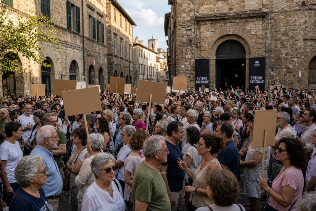 Protest antifascist la Orvieto împotriva partidului lui Roberto Vannacci Protest antifascist la Orvieto împotriva partidului lui Roberto Vannacci