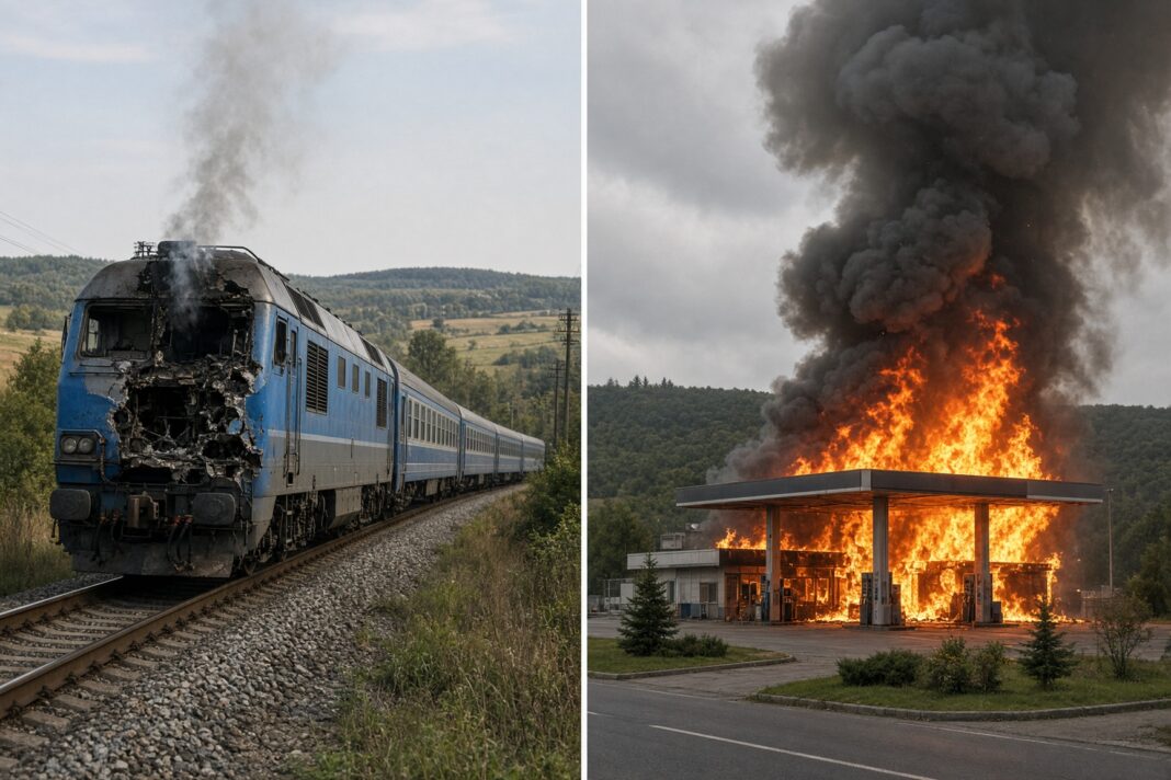Drone rusești lovesc un tren Kiev–Varșovia și un obiectiv lângă frontiera poloneză Drone rusești lovesc un tren Kiev–Varșovia și un obiectiv lângă frontiera poloneză